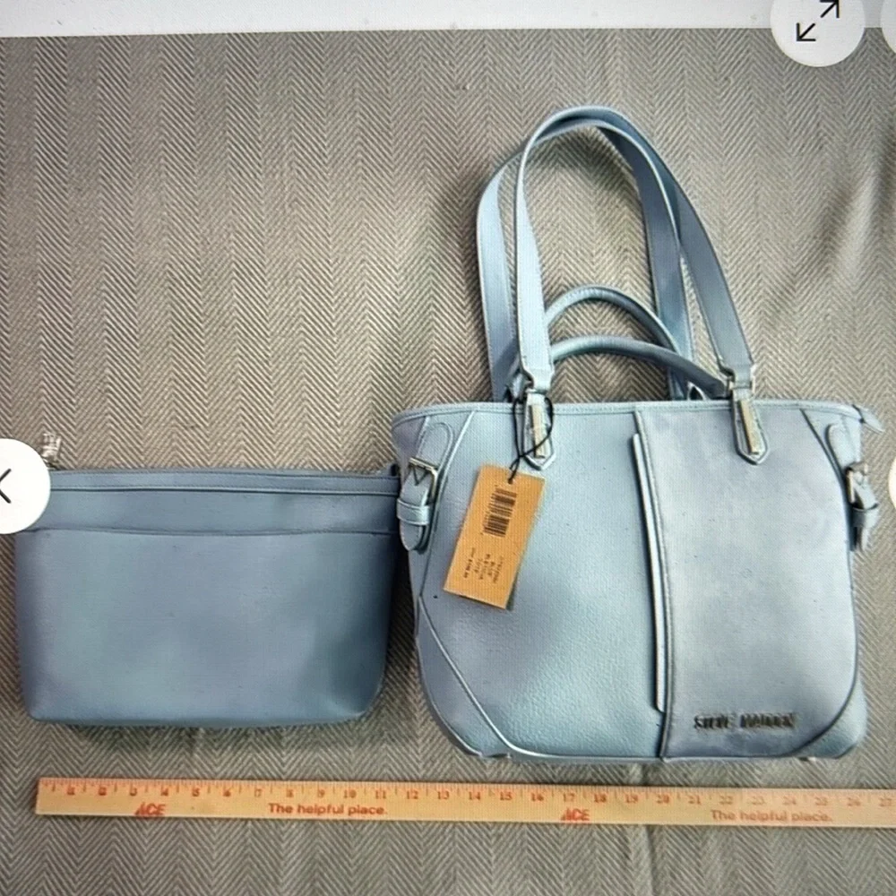 Steven Madden Blue Bleticia Tote New - Picture 8 of 8